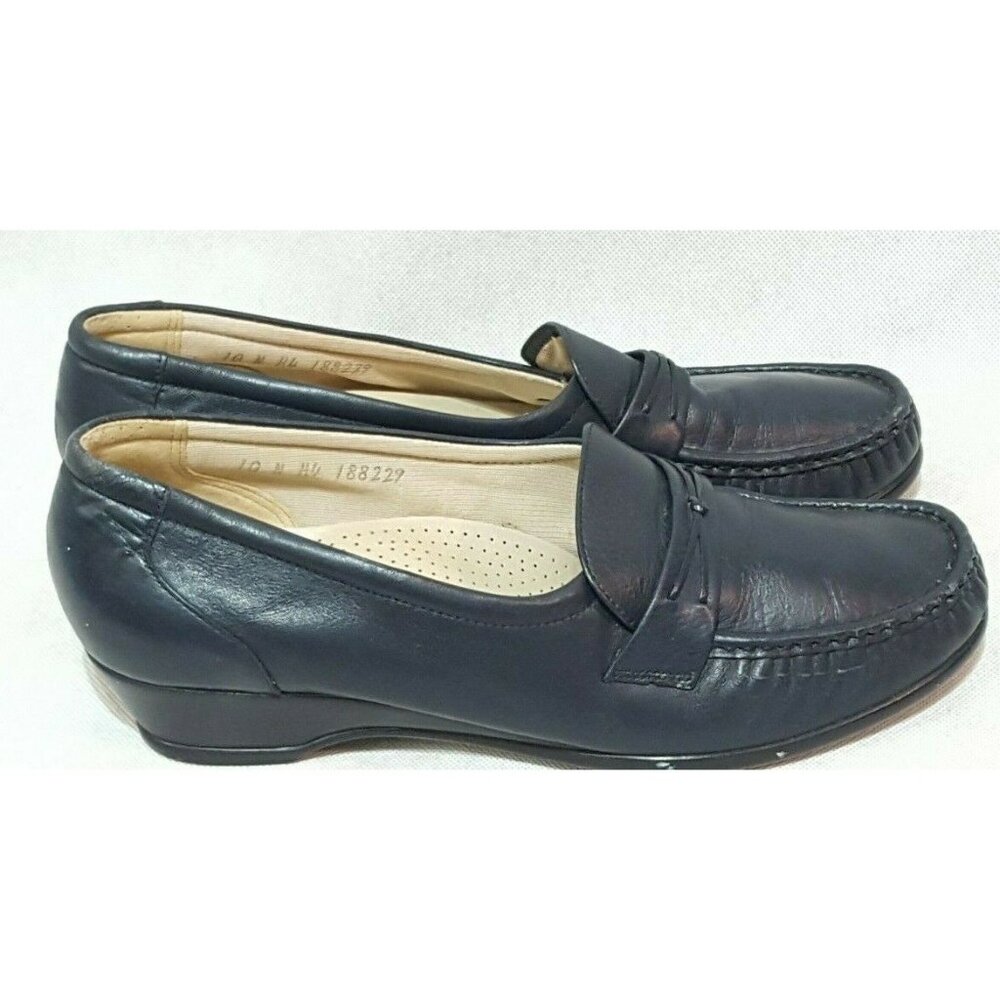 SAS  Easier Tripad Comfort Women‎ Loafers Shoes Navy Blue Size 10 N